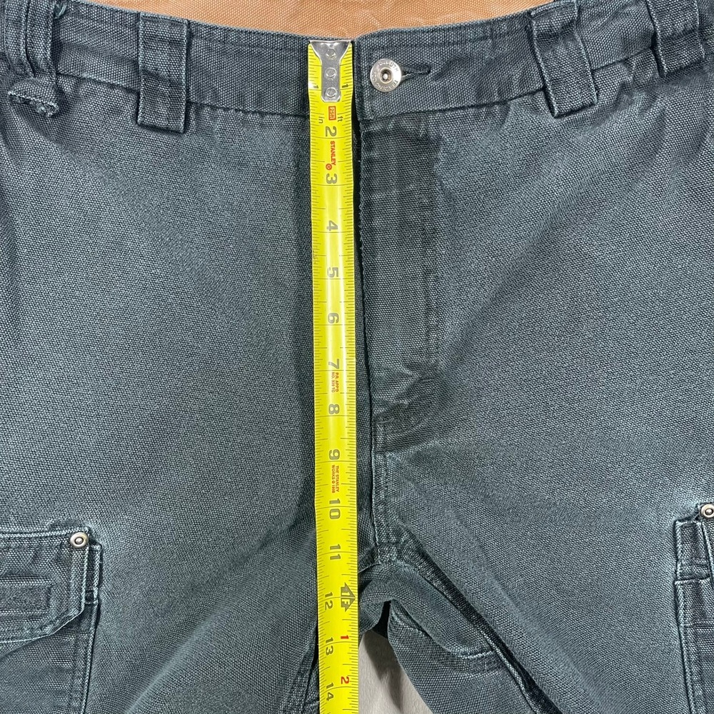 Duluth Trading Co Cargo Pants Mens 42(39)x34(31) Black Fire Hose Canvas Utility - Picture 5 of 10